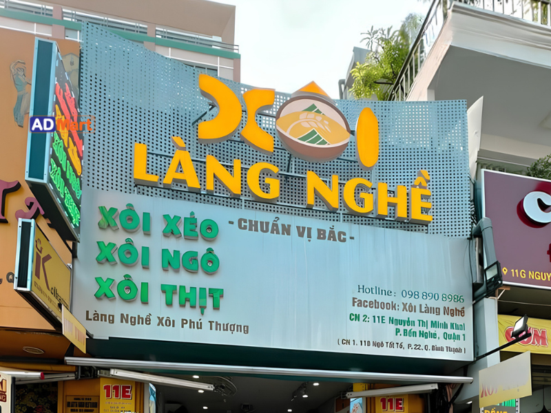 Mẫu bảng hiệu bán xôi đẹp, ấn tượng