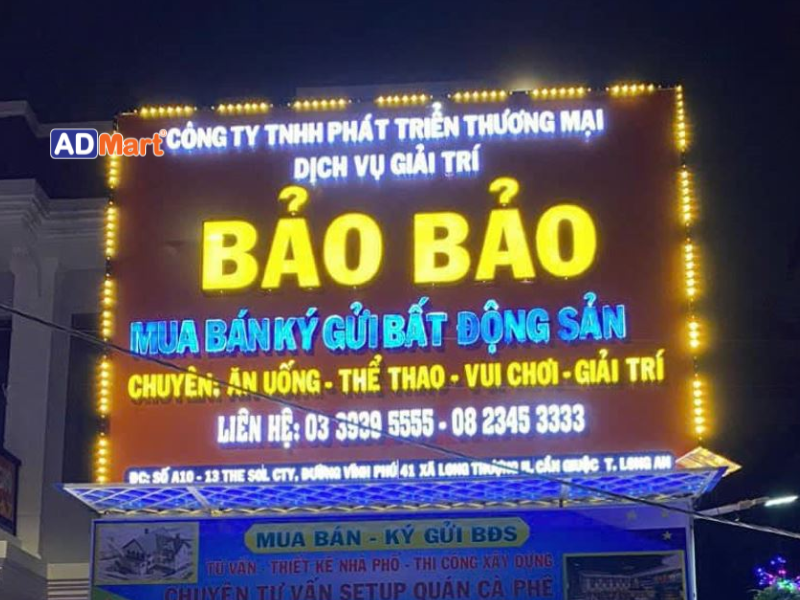 Những ứng dụng phổ biến của bảng đèn LED quảng cáo