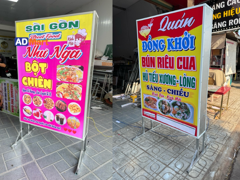 Bảng hiệu 2 mặt là gì? Các loại phổ biến cho cửa hàng