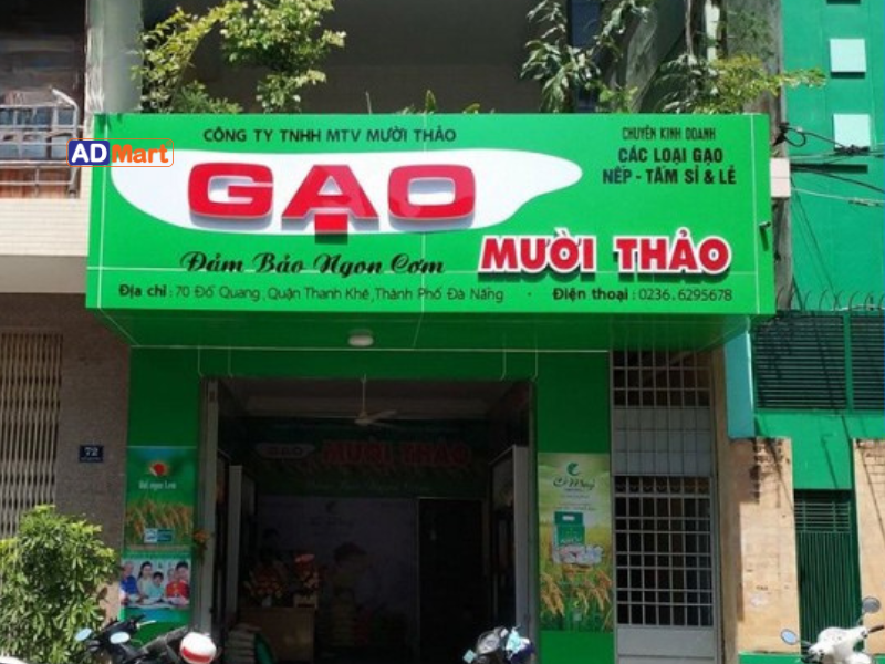 Một số mẫu bảng hiệu bán gạo