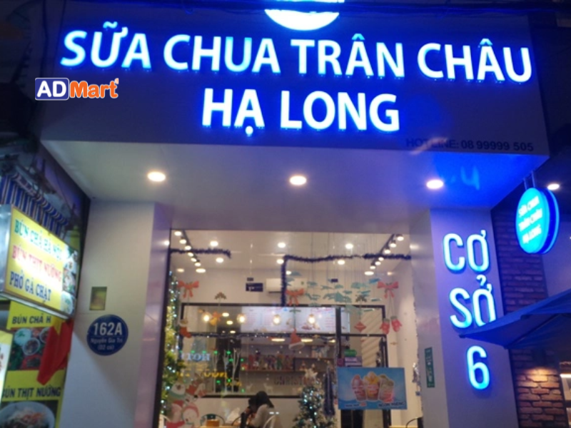 Chất liệu làm bảng hiệu bán sữa chua