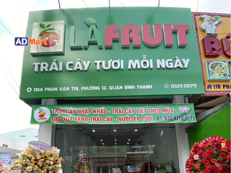Những tiêu chí thiết kế bảng hiệu bán trái cây đẹp và chuyên nghiệp
