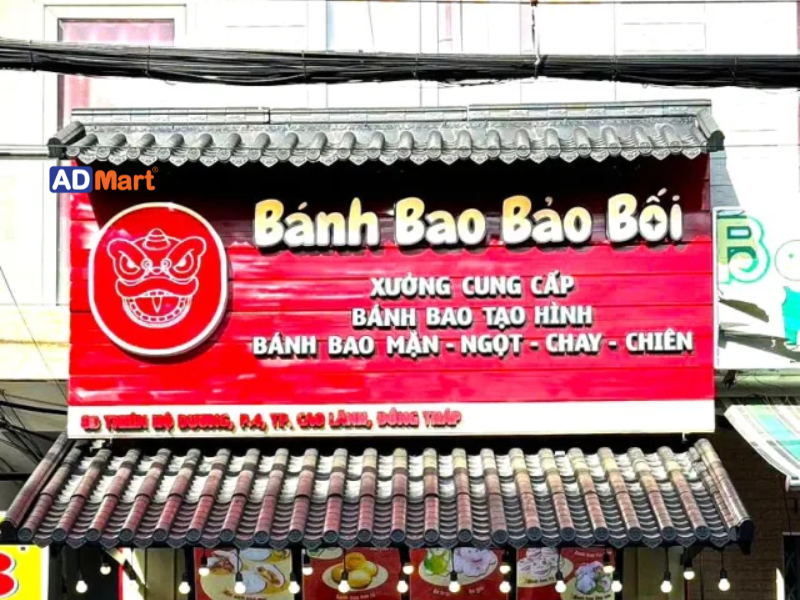 Bảng hiệu bánh bao đẹp, thu hút khách hàng và tăng nhận diện thương hiệu