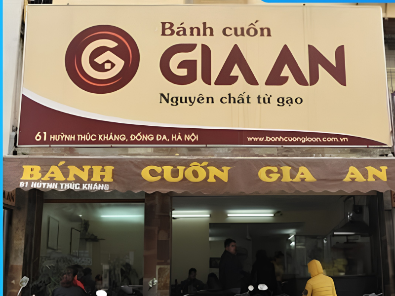 Những vật liệu phổ biến để làm bảng hiệu bánh cuốn