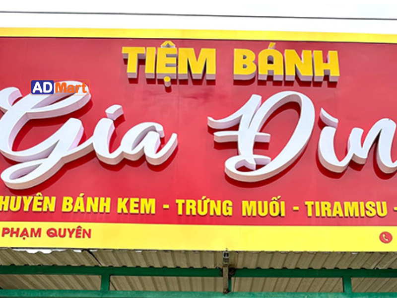 Tiêu chí lựa chọn vật tư cho bảng hiệu bánh rán