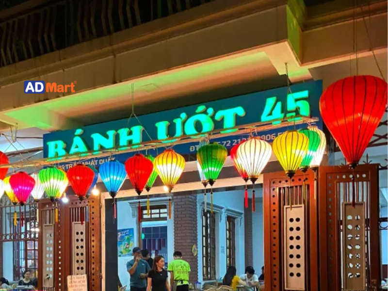 Vai trò của bảng hiệu bánh ướt