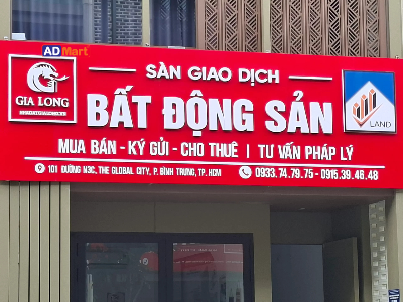 5 Mẫu bảng hiệu bất động sản đẹp, hiện đại, thu hút khách