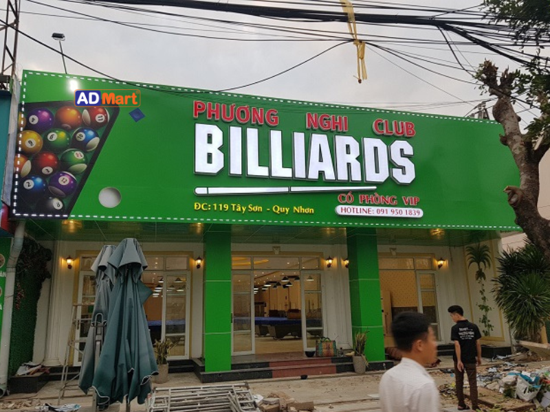 Mẫu bảng hiệu Bida đẹp – Xu hướng được ưa chuộng