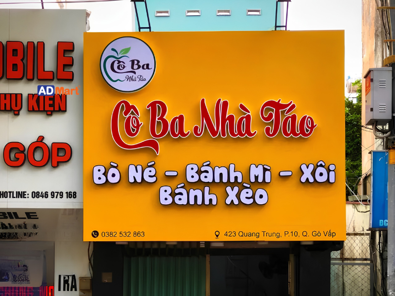 Bảng hiệu bò né là gì? Một số mẫu bảng hiệu bò né