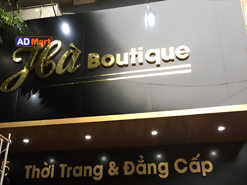 Tiêu chí lựa chọn bảng hiệu boutique phù hợp