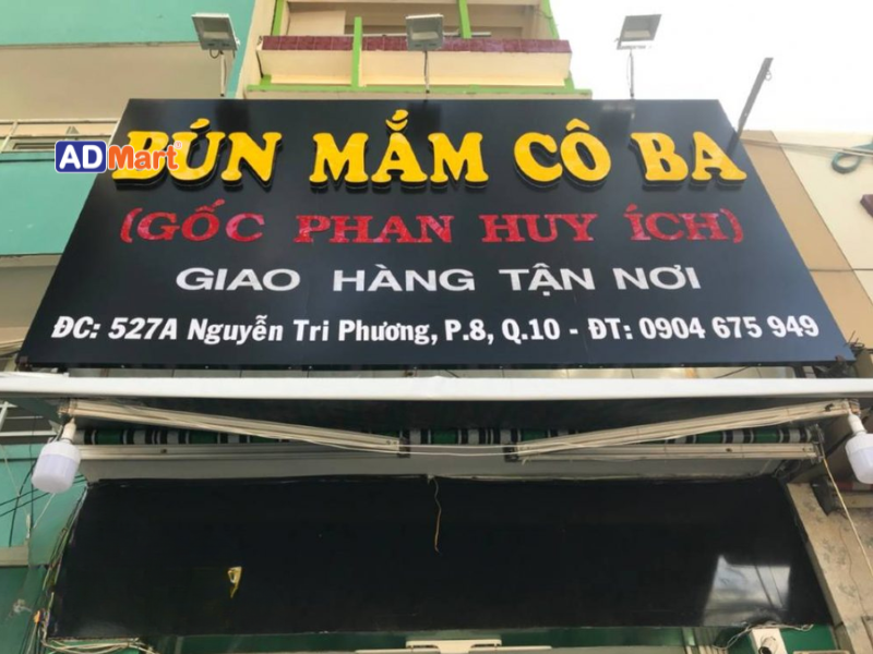 Bảng hiệu bún mắm là gì? Các loại bảng hiệu bún mắm phổ biến hiện nay