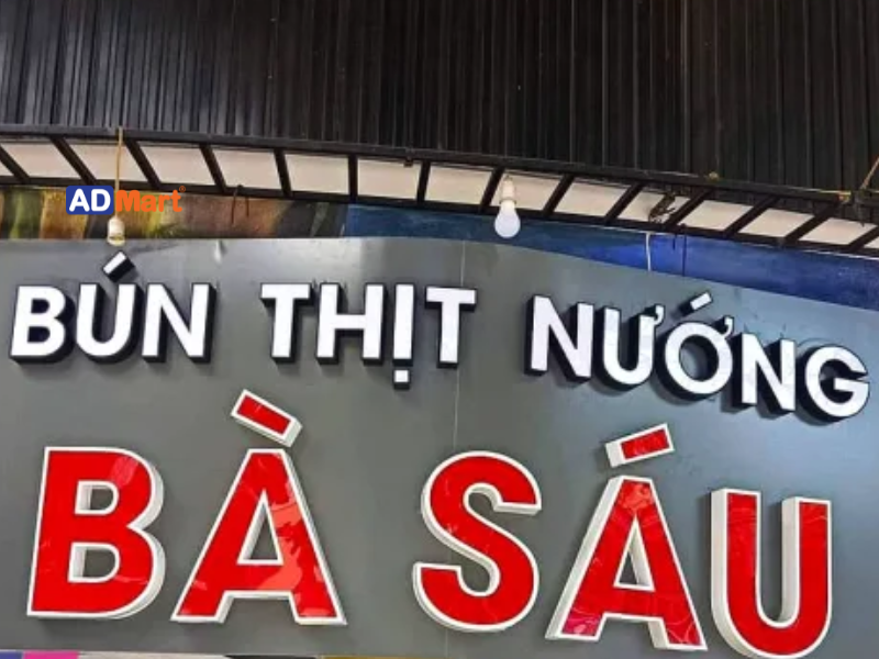Những tiêu chí thiết kế bảng hiệu bún thịt nướng đẹp và hiệu quả