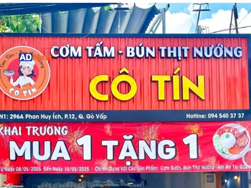 Bảng hiệu bún thịt nướng là gì? Phân tích vật liệu làm bảng hiệu bún thịt nướng