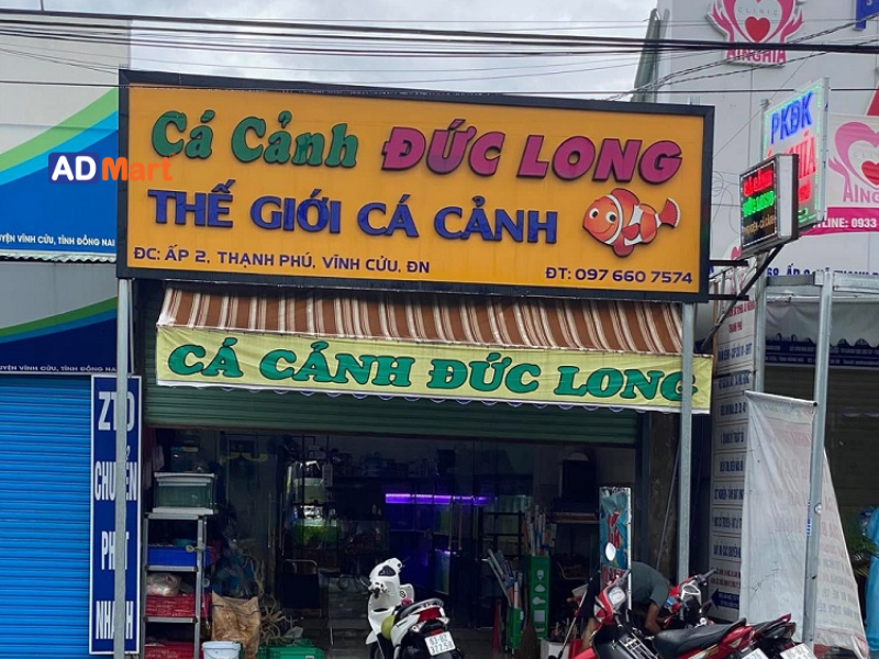 Bảng hiệu cá cảnh là gì? Chất liệu làm bảng hiệu cá cảnh