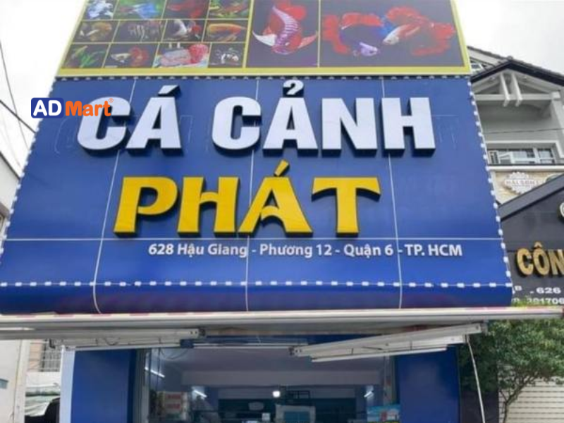 Nội dung cần có trên bảng hiệu cá cảnh