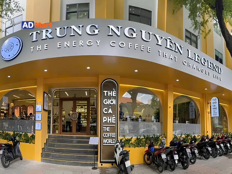 Đặc trưng của bảng hiệu cà phê Trung Nguyên