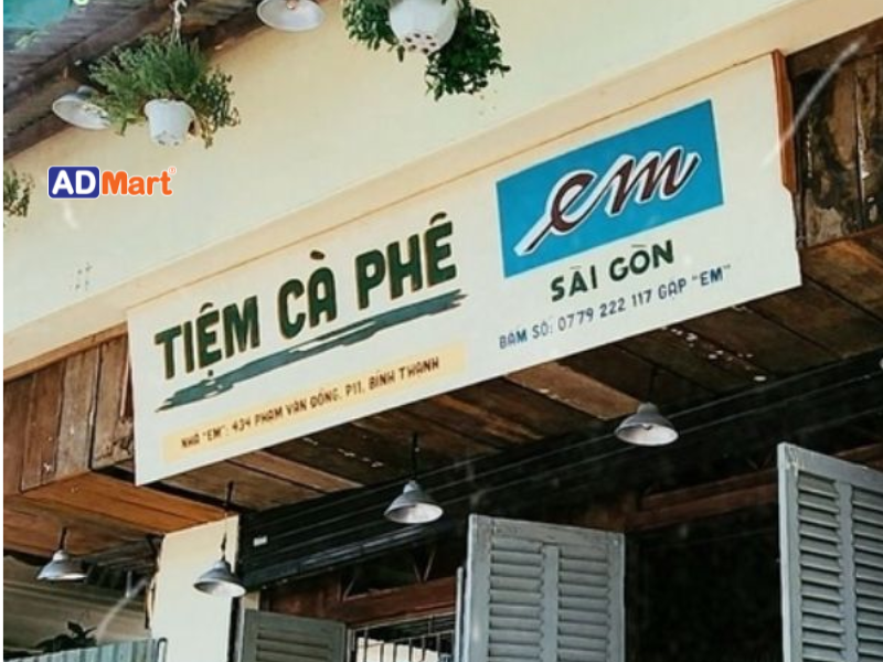 Bảng hiệu cà phê đẹp, đậm chất hoài cổ thu hút khách hàng