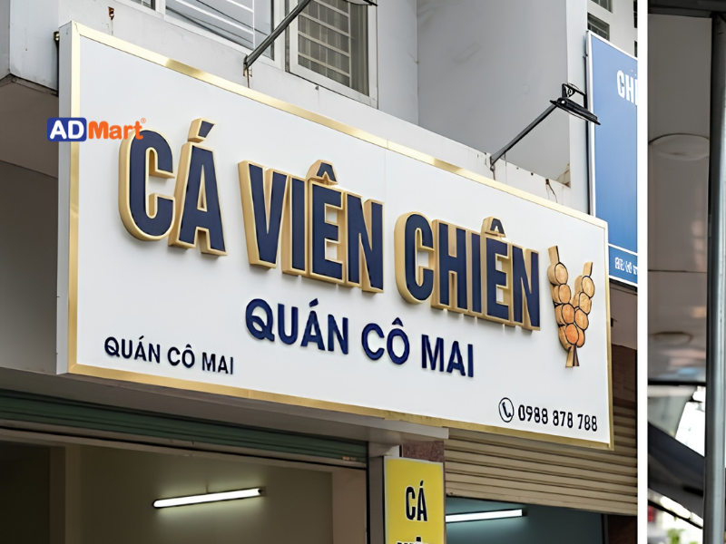 Khái niệm và vai trò của bảng hiệu cá viên chiên trong kinh doanh