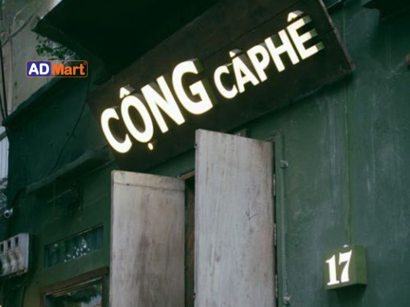 Bảng hiệu cafe vintage nên kết hợp vật tư như thế nào?