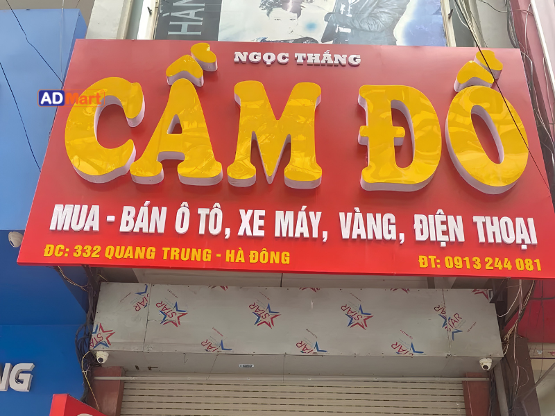 Bảng hiệu dịch vụ cầm đồ là gì?