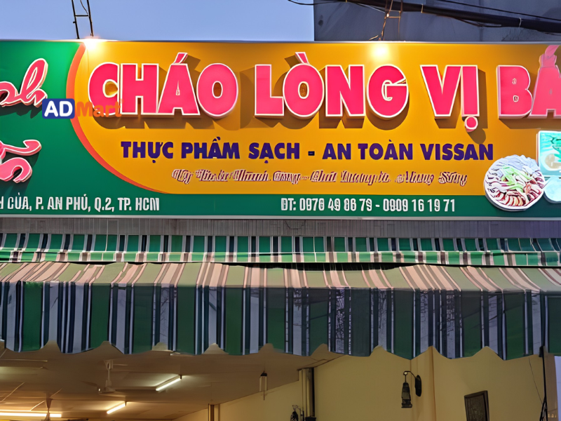 Bảng hiệu cháo lòng là gì? Vì sao cần làm chỉnh chu ngay từ đầu?
