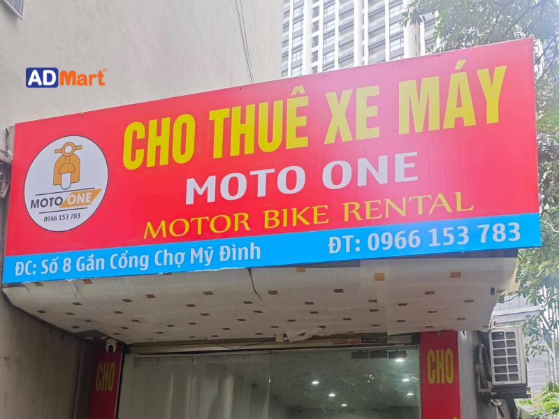 Một số mẫu bảng hiệu thuê xe phổ biến
