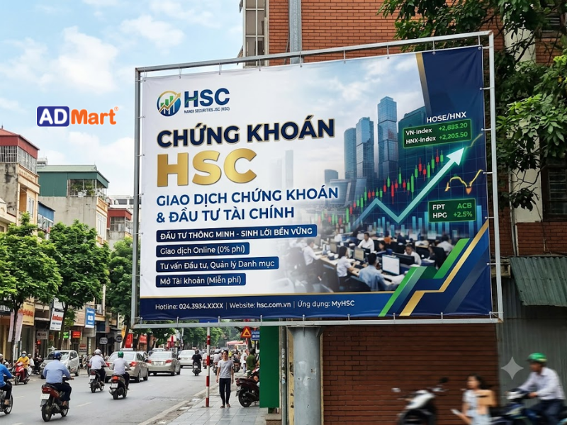 Chất liệu làm bảng hiệu chứng khoán bền đẹp