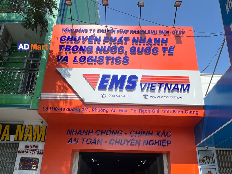 Mẫu bảng hiệu chuyển phát nhanh được sử dụng phổ biến hiện nay