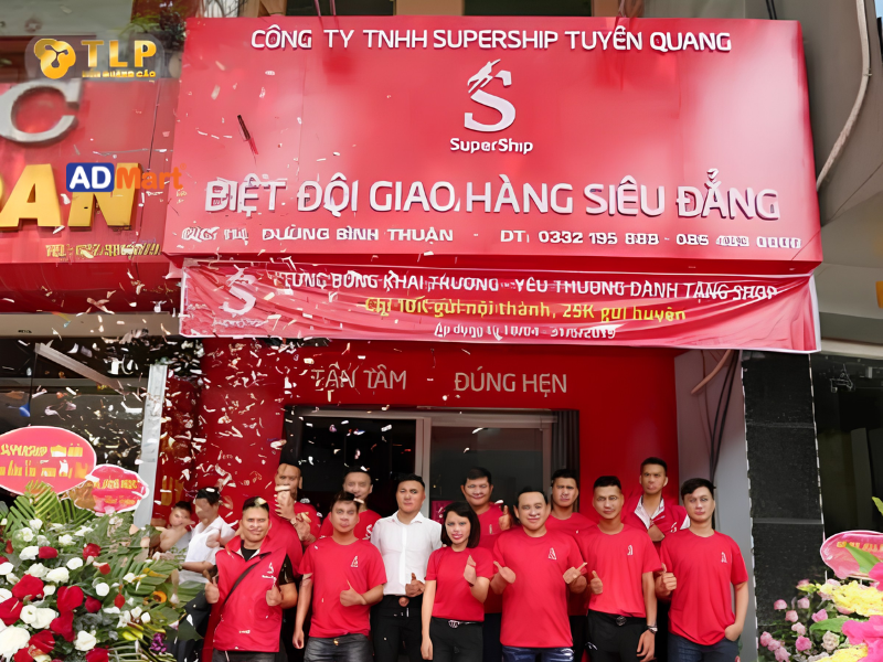 Vật liệu làm biển quảng cáo cho ngành chuyển phát nhanh