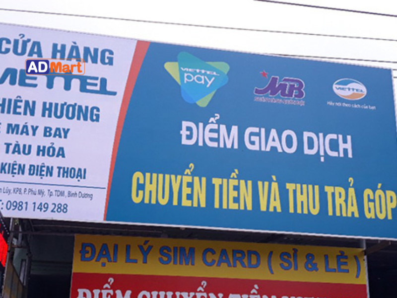 Bảng hiệu chuyển tiền nhanh nên lựa chọn vật tư như thế nào?