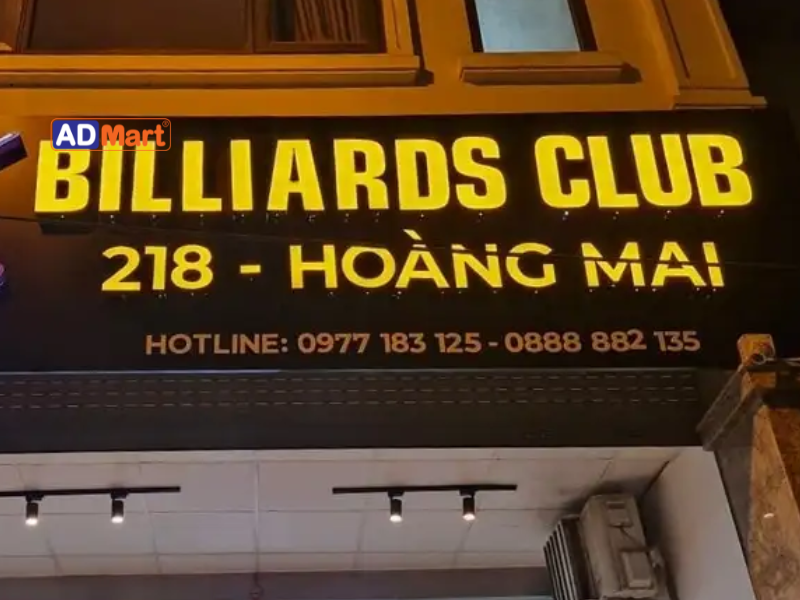 Vật tư làm bảng hiệu Club gồm những gì?
