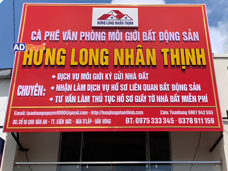 Bảng hiệu công ty BĐS là gì?