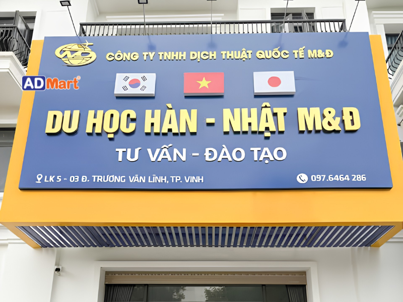 Vì sao bảng hiệu du học cần được đầu tư chuyên nghiệp?
