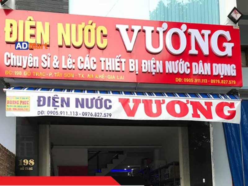 Vì sao bảng hiệu cửa hàng điện nước giúp tăng nhận diện thương hiệu?