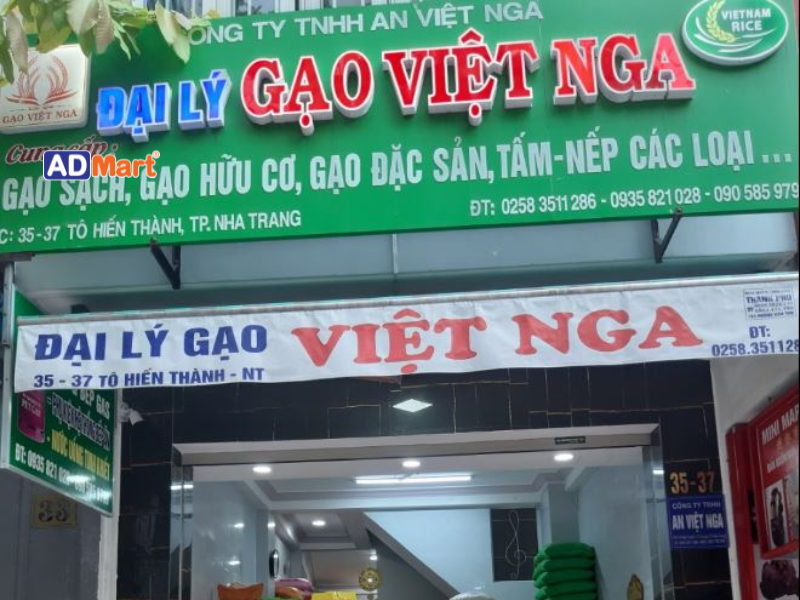 Một số mẫu bảng hiệu cửa hàng gạo