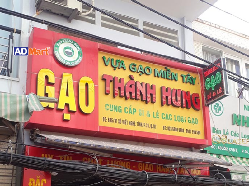 Bảng hiệu cửa hàng gạo là gì? Một số mẫu bảng hiệu cửa hàng gạo
