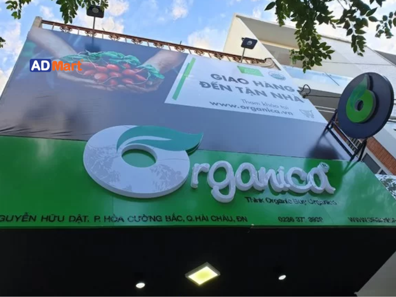 Bảng hiệu cửa hàng organic đẹp, bền và thu hút khách hàng hiệu quả