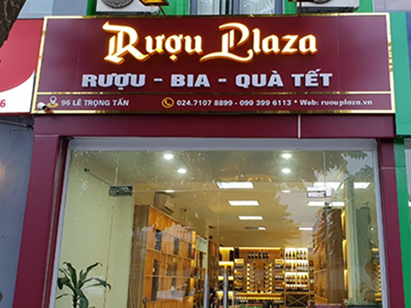 Các loại bảng hiệu cửa hàng rượu được sử dụng phổ biến
