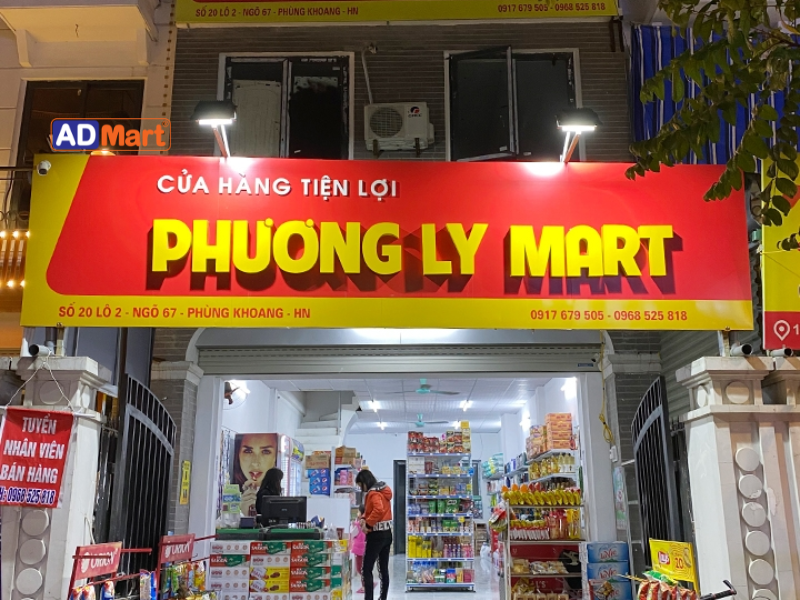 Bảng hiệu cửa hàng tiện lợi là gì? Các loại bảng hiệu cửa hàng