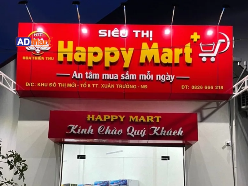 Các loại bảng hiệu cửa hàng tiện lợi phổ biến hiện nay