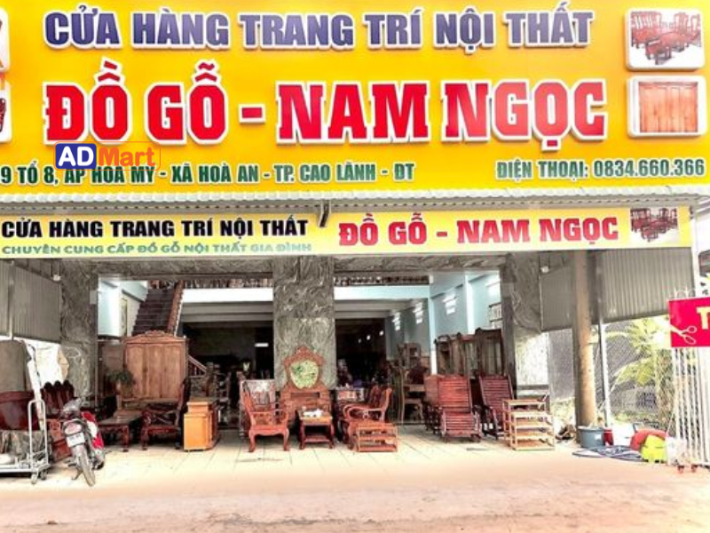 Bảng hiệu cửa hàng trang trí nội thất đẹp, chuyên nghiệp, nổi bật
