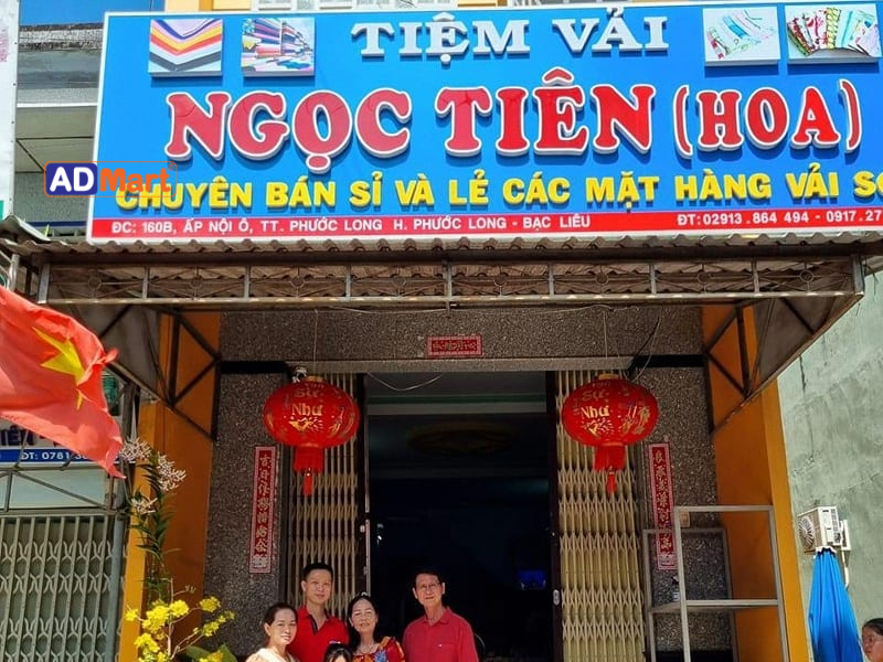 Tiêu chí lựa chọn bảng hiệu cửa hàng vải phù hợp