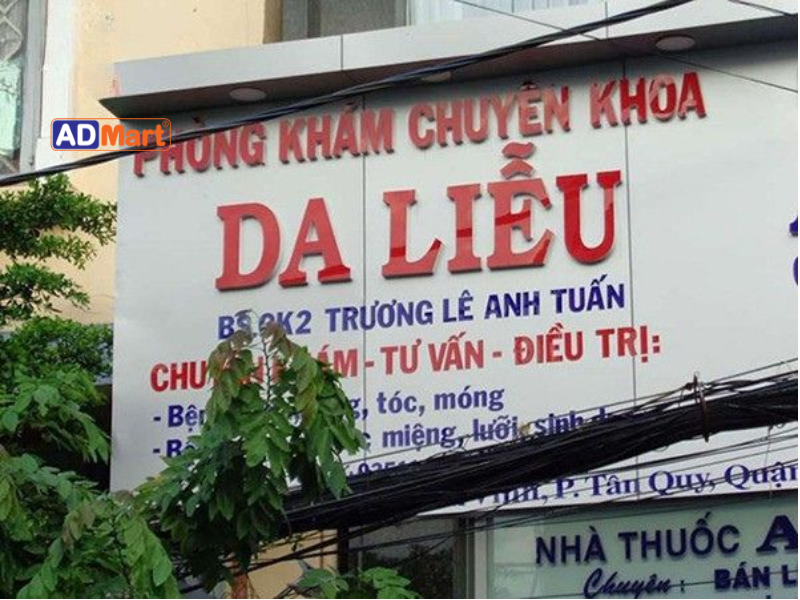Các loại bảng hiệu da liễu phổ biến hiện nay