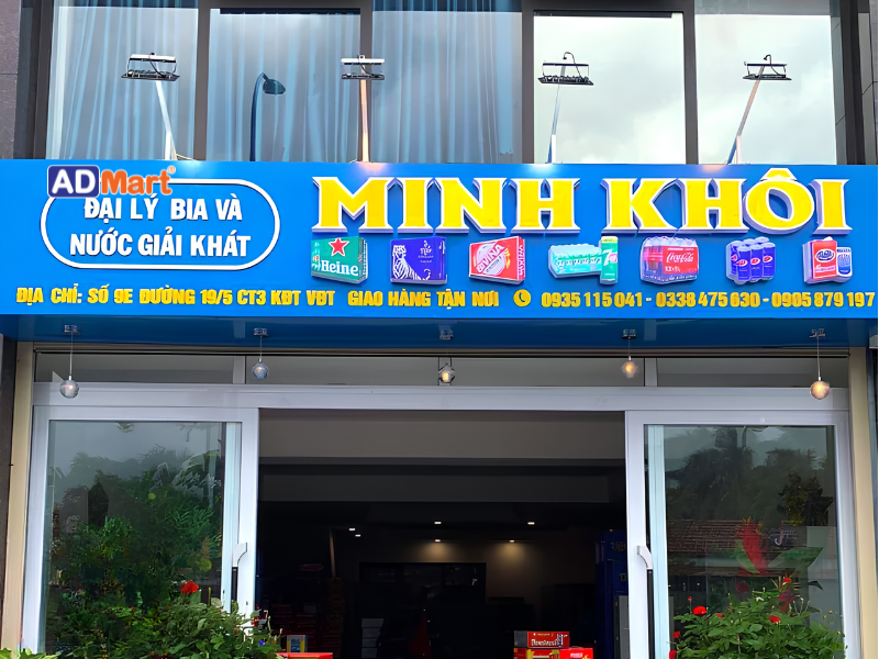 Mẫu bảng hiệu đại lý bia đẹp, hiện đại và được ưa chuộng hiện nay