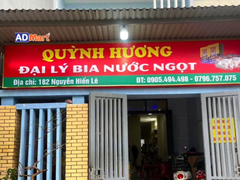 Một số mẫu bảng hiệu đại lý bia nước ngọt