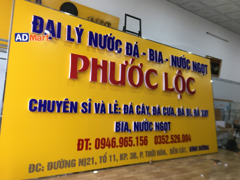 Lưu ý khi làm bảng hiệu đại lý bia nước ngọt