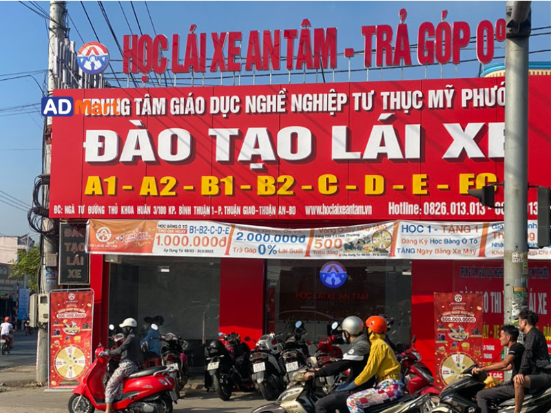Những tiêu chí thiết kế bảng hiệu đào tạo lái xe chuyên nghiệp