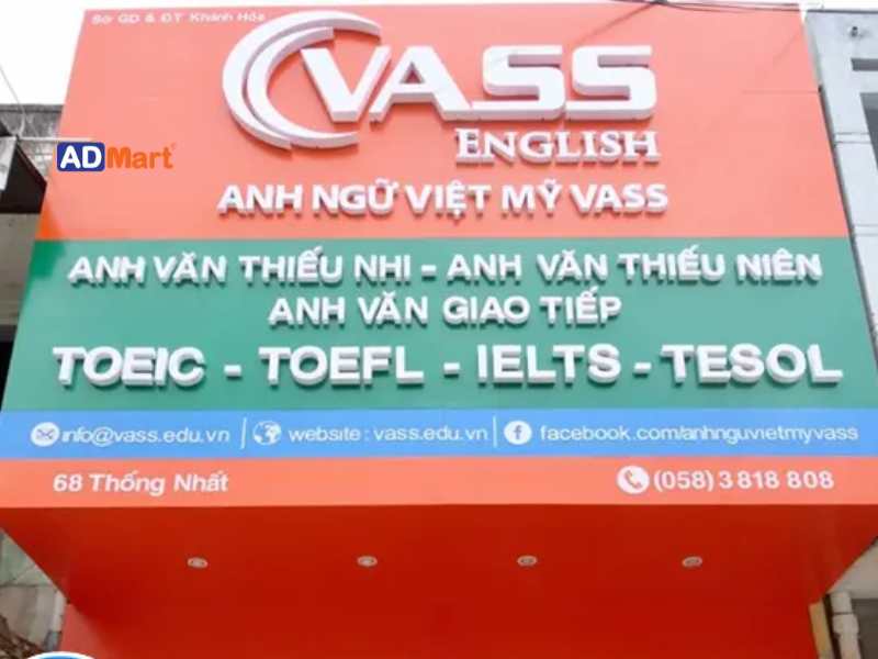 Các chất liệu làm bảng hiệu dạy Tiếng Anh