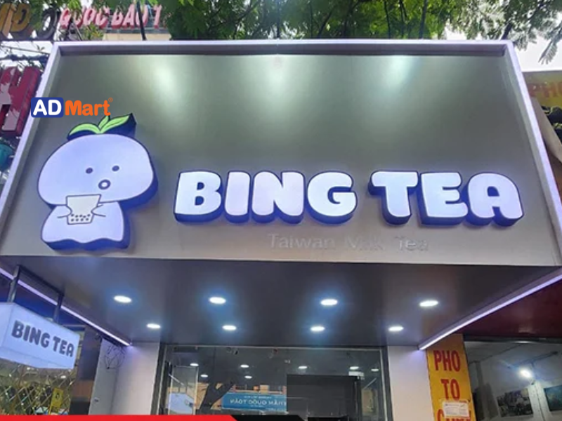 Nội dung cơ bản cần có trên bảng hiệu đẹp đơn giản