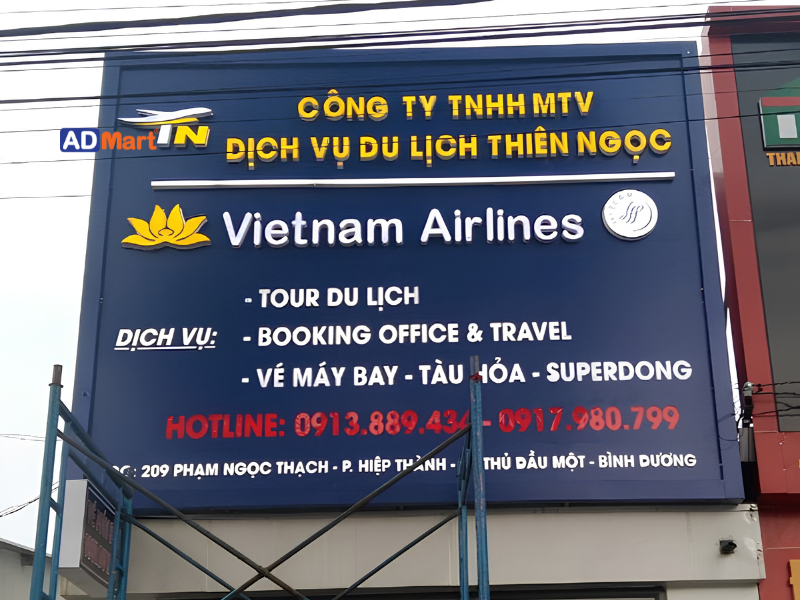 Các yếu tố cần thiết để tạo một bảng hiệu dịch vụ du lịch
